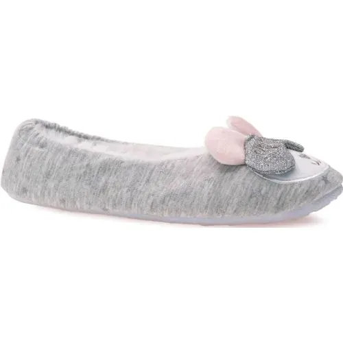 Mujer Platanitos Gris Pantufla Dama P 5337