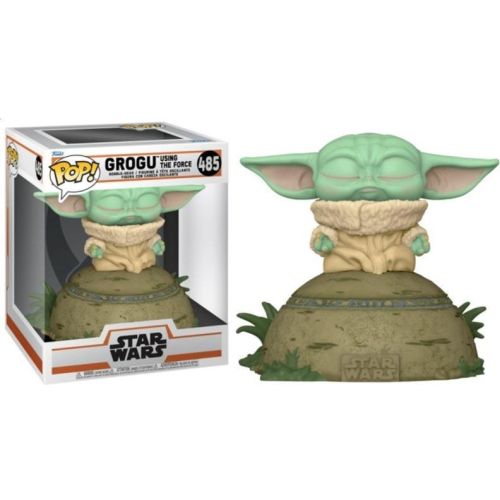 FUNKO Pop Deluxe Star Wars:Mandalorian-Grogu Using Force