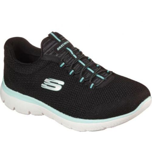 Skechers Negro de Mujer modelo Zapatilla Skechers Mujer Summits Cool Classic negros turquesas textiles mujer 2022032819495502967 Textil Sintético