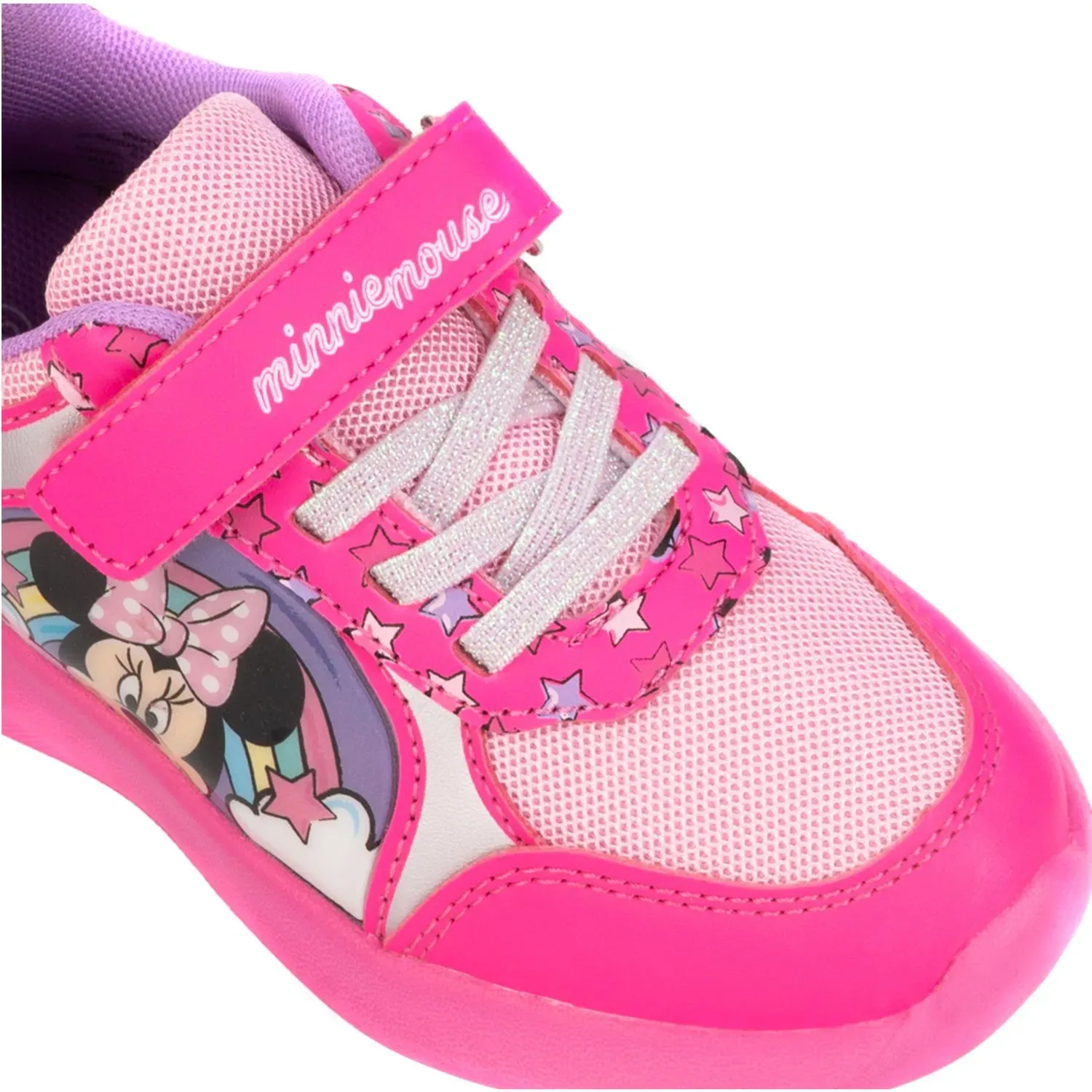 Minnie Mouse Zapatilla Con Luz Minnie Mouse Niña 2mn707 fucsia | Platanitos