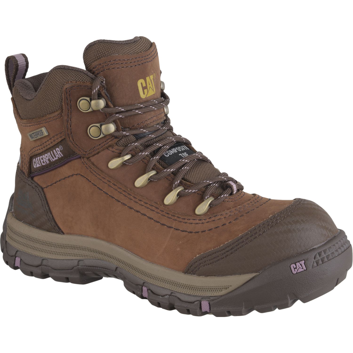 CAT Zapato Cat Botin Industrial Mujer Ally 6 Wp Ct color marron | Platanitos