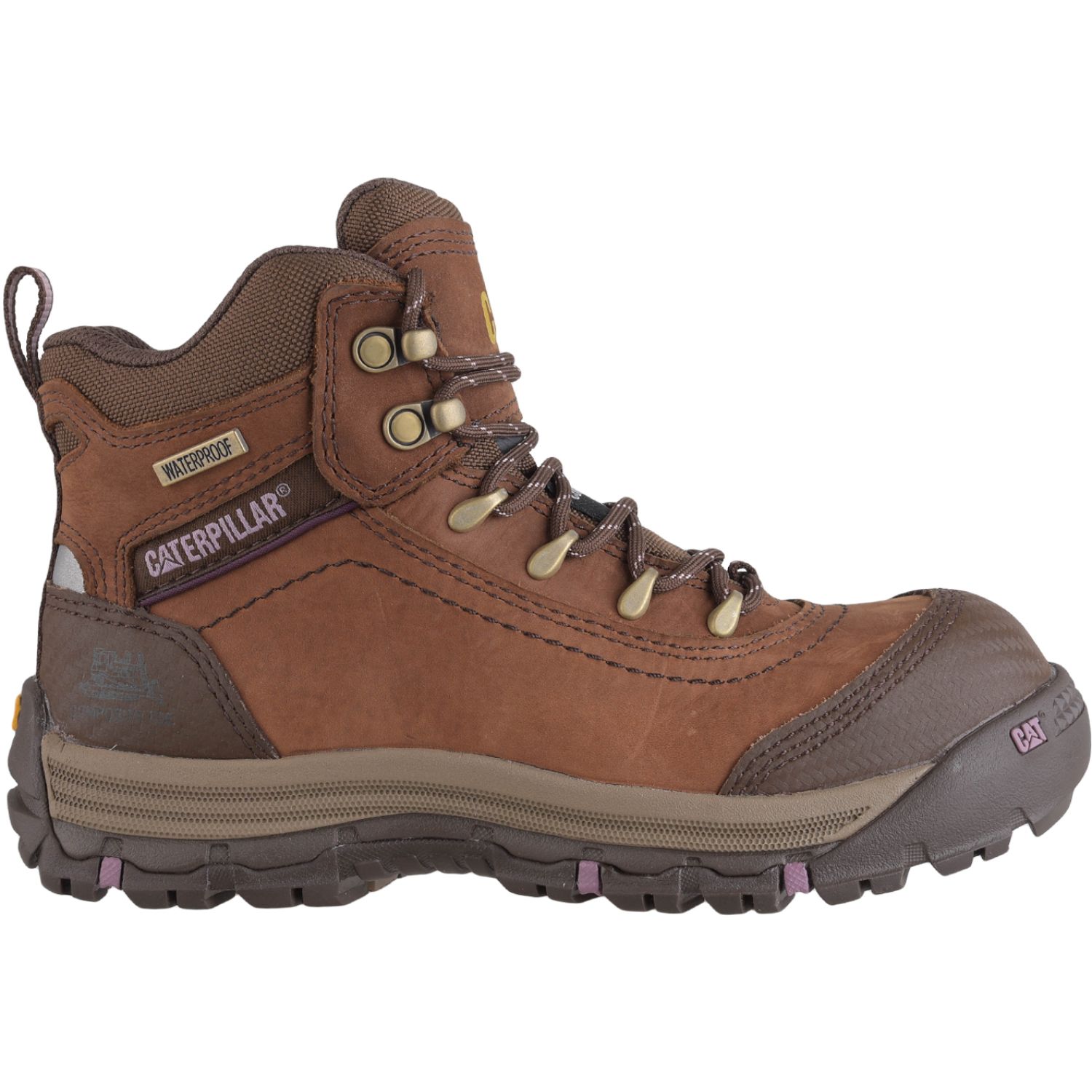 CAT Zapato Cat Botin Industrial Mujer Ally 6 Wp Ct color marron | Platanitos
