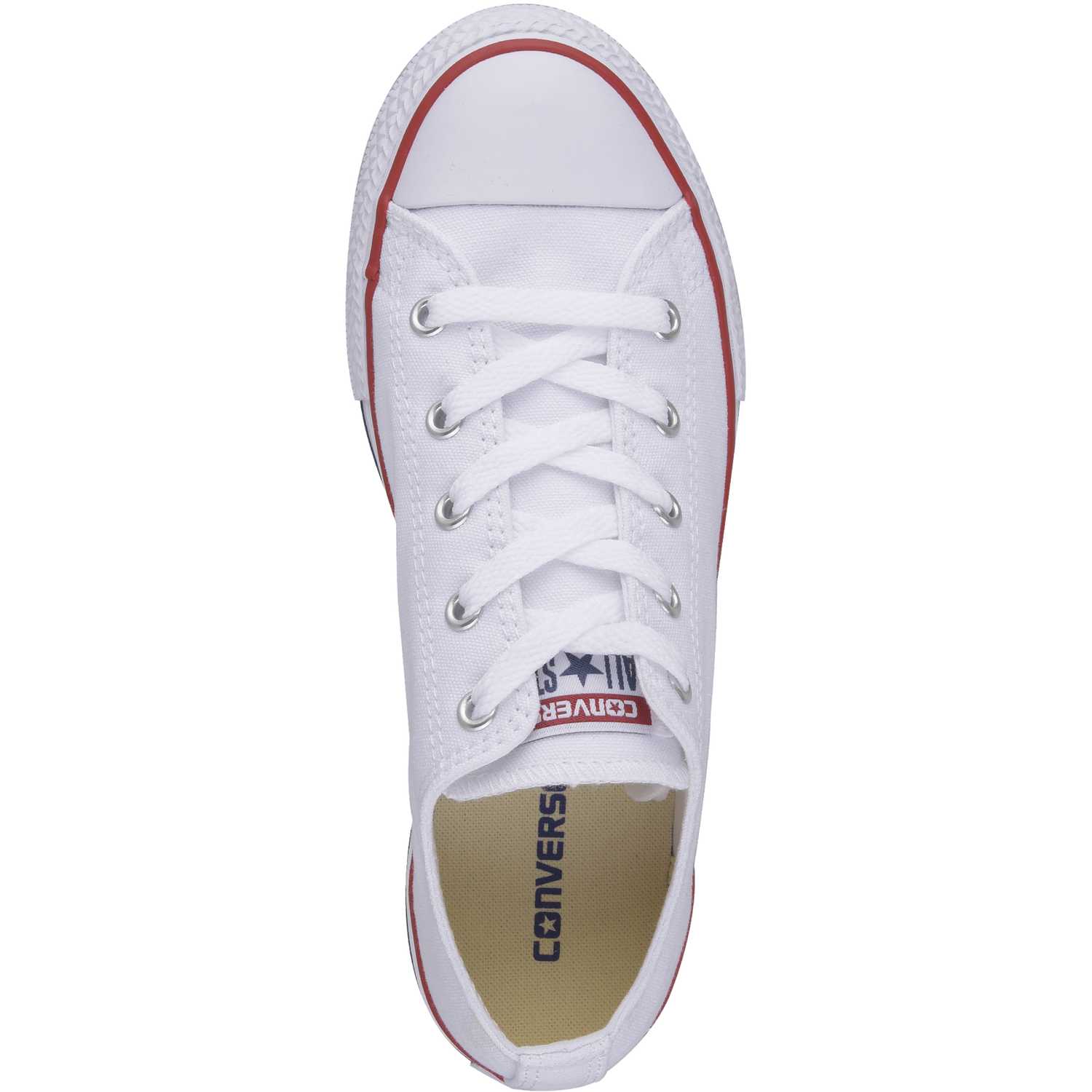 Zapatillas Converse Urbanas Niños Chuck Taylor All Star Core Ox color blanco | Platanitos