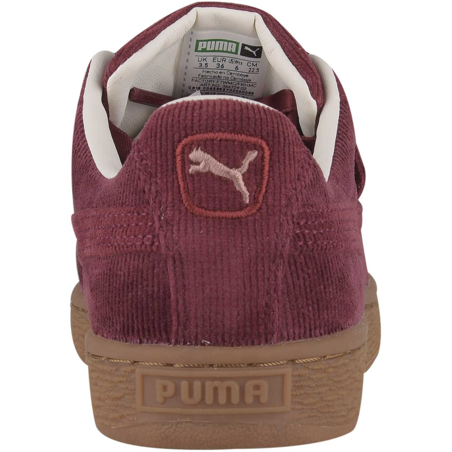 puma basket heart corduroy