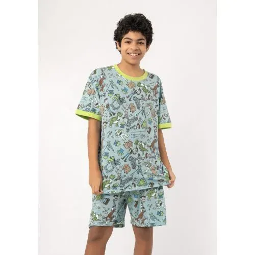 Kayser Pijama Juvenil Hombre D7630 Algodón Celeste