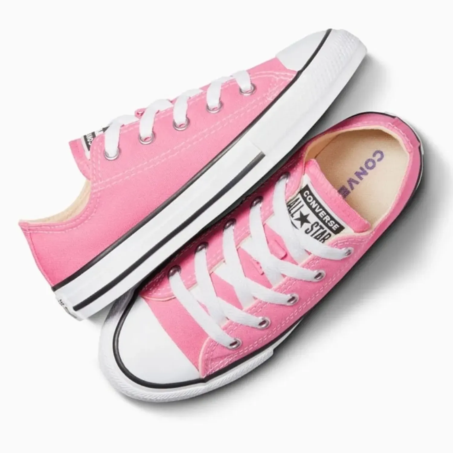 Zapatillas Converse Urbanas Niños Chuck Taylor All Star Core Ox color rosado | Platanitos