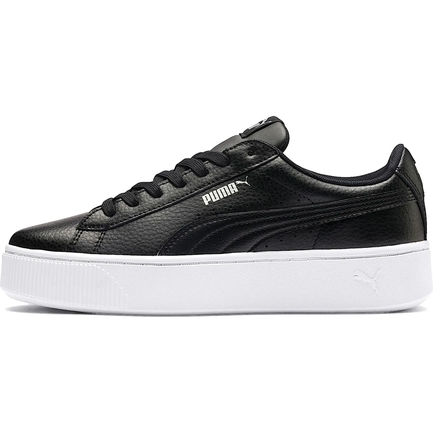 Zapatillas Puma Urbanas Mujer Vikky Stacked L color negro / blanco | Platanitos