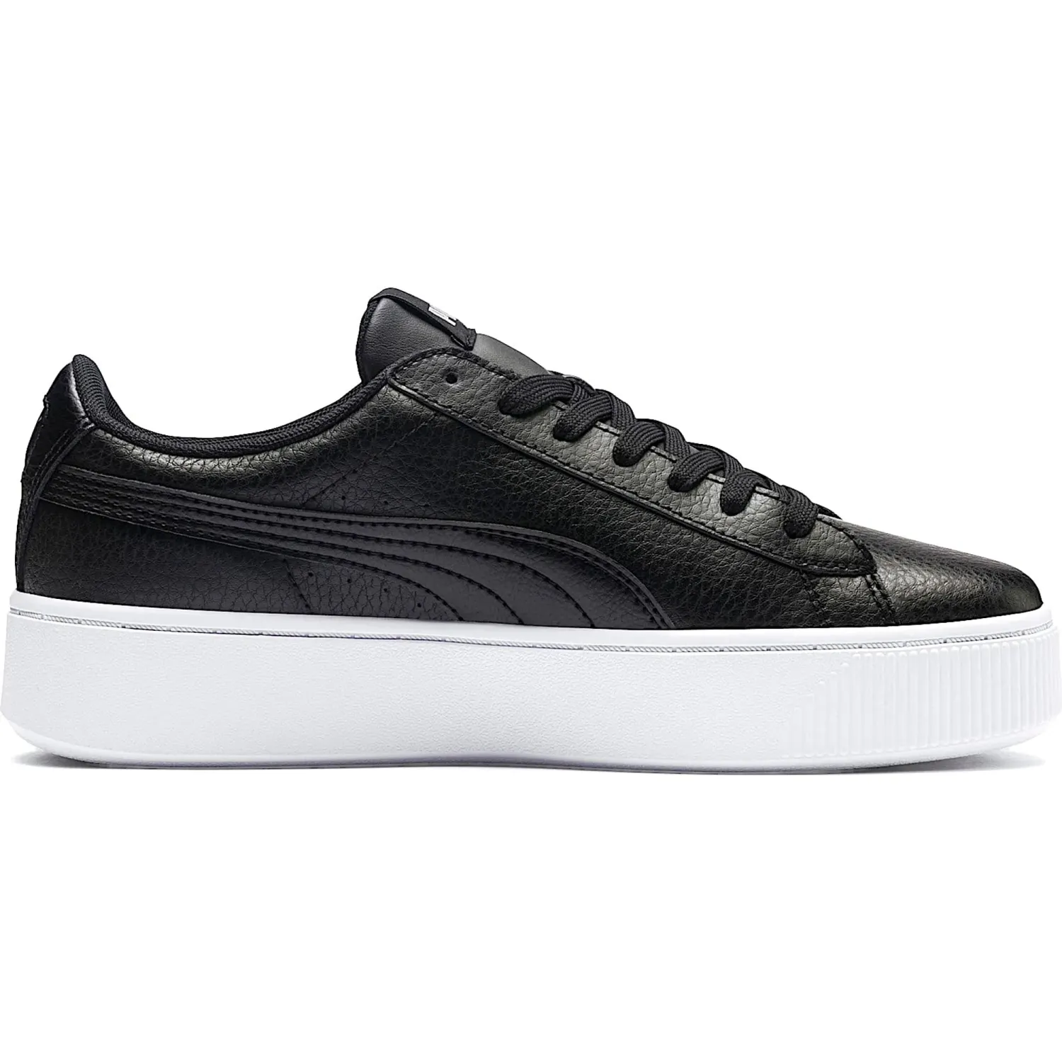 Zapatillas Puma Urbanas Mujer Vikky Stacked L color negro / blanco | Platanitos