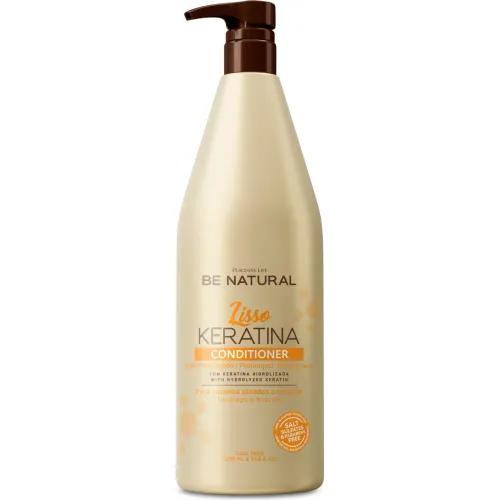 Acondicionador Be Natural Lisso Keratina 1l color varios | Platanitos
