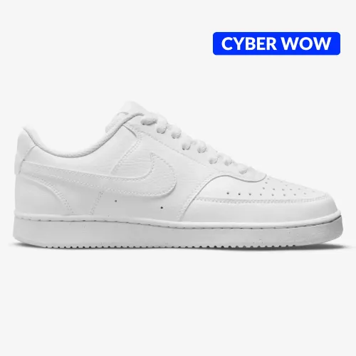 Zapatillas Nike Urbanas Mujer Court Vision Low Next Nature color blanco | Platanitos