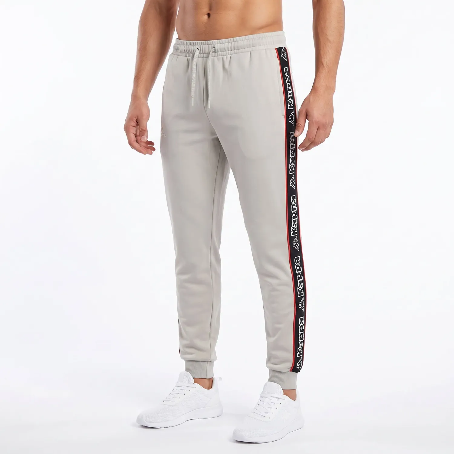 Kappa Pantalon Kappa Hombre Logo Tape Alic 2 color blanco | Platanitos