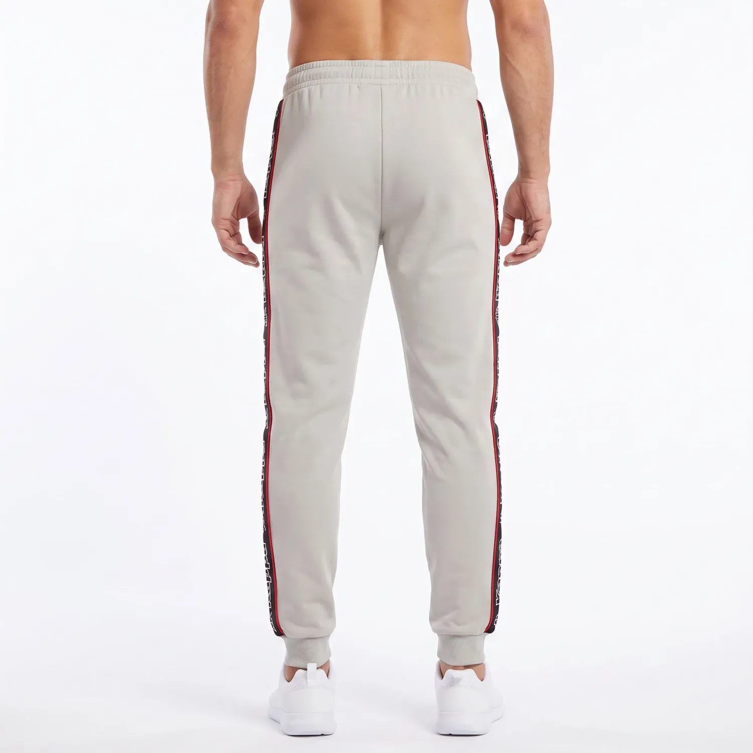 Kappa Pantalon Kappa Hombre Logo Tape Alic 2 color blanco | Platanitos