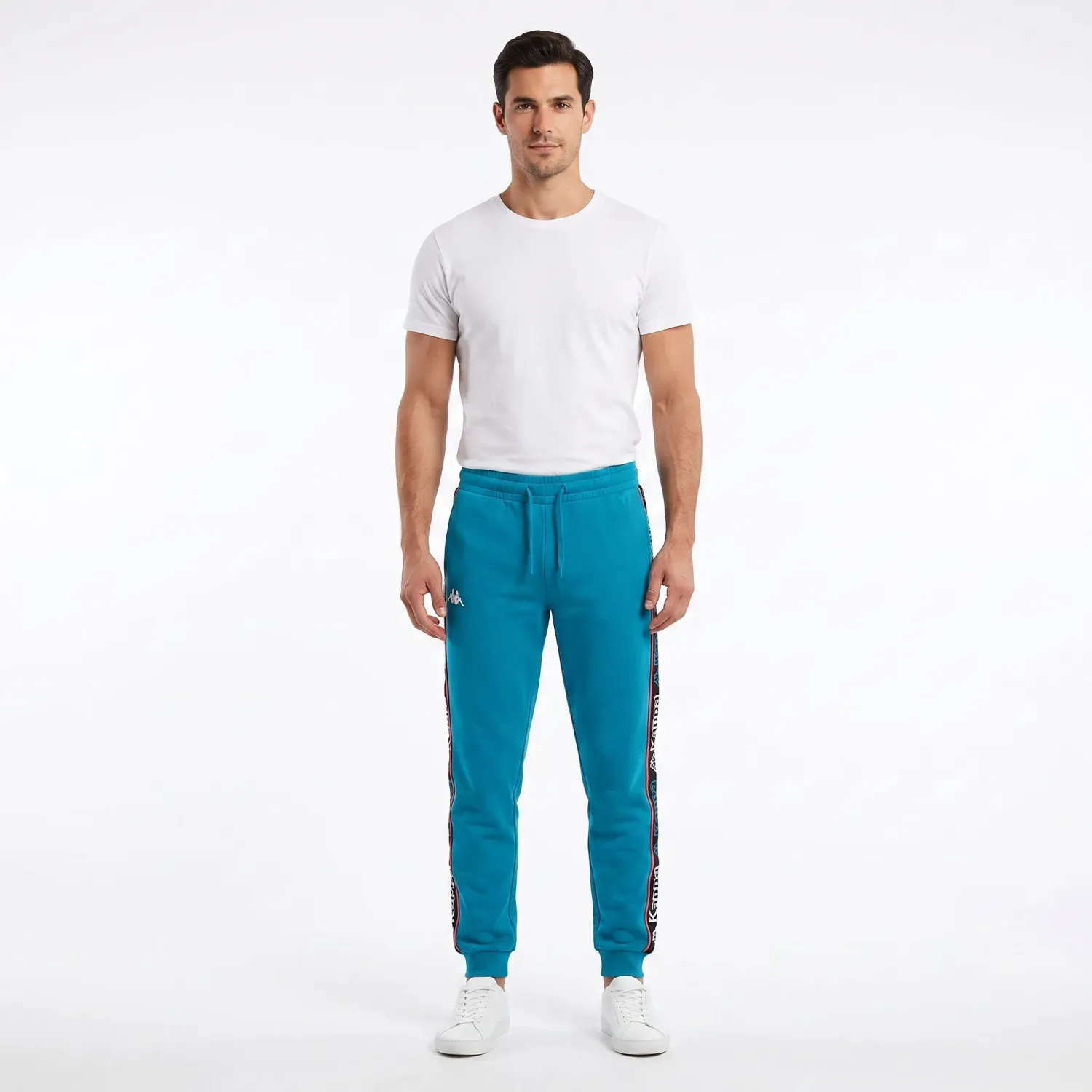 Kappa Pantalon Kappa Hombre Logo Tape Alic 2 color azul | Platanitos