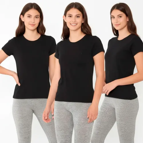 Kayser Negro de Mujer modelo Tripack Camiseta Jovencita M/Corta mujer 2023022017142400587