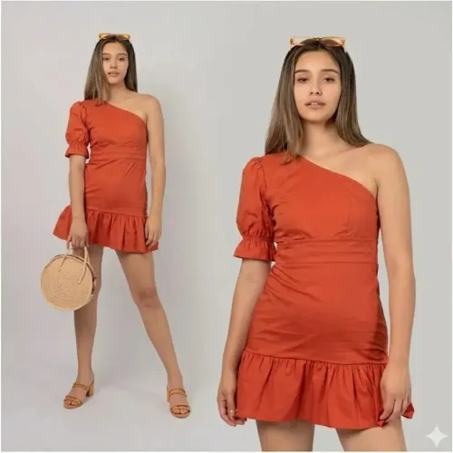 ARANNI Vestido Dama Ariana Lacre
