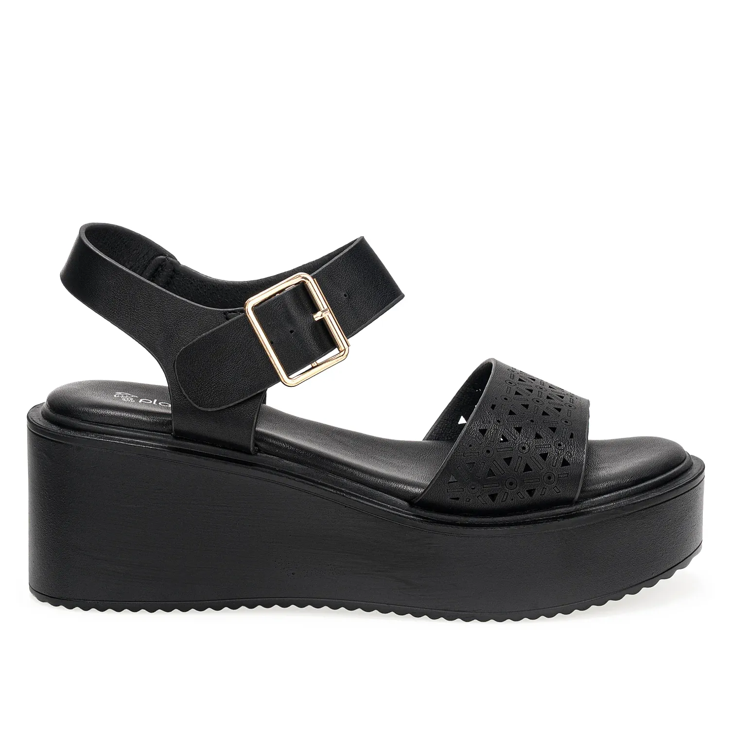 Sandalia Platanitos Dama S Elin color negro | Platanitos