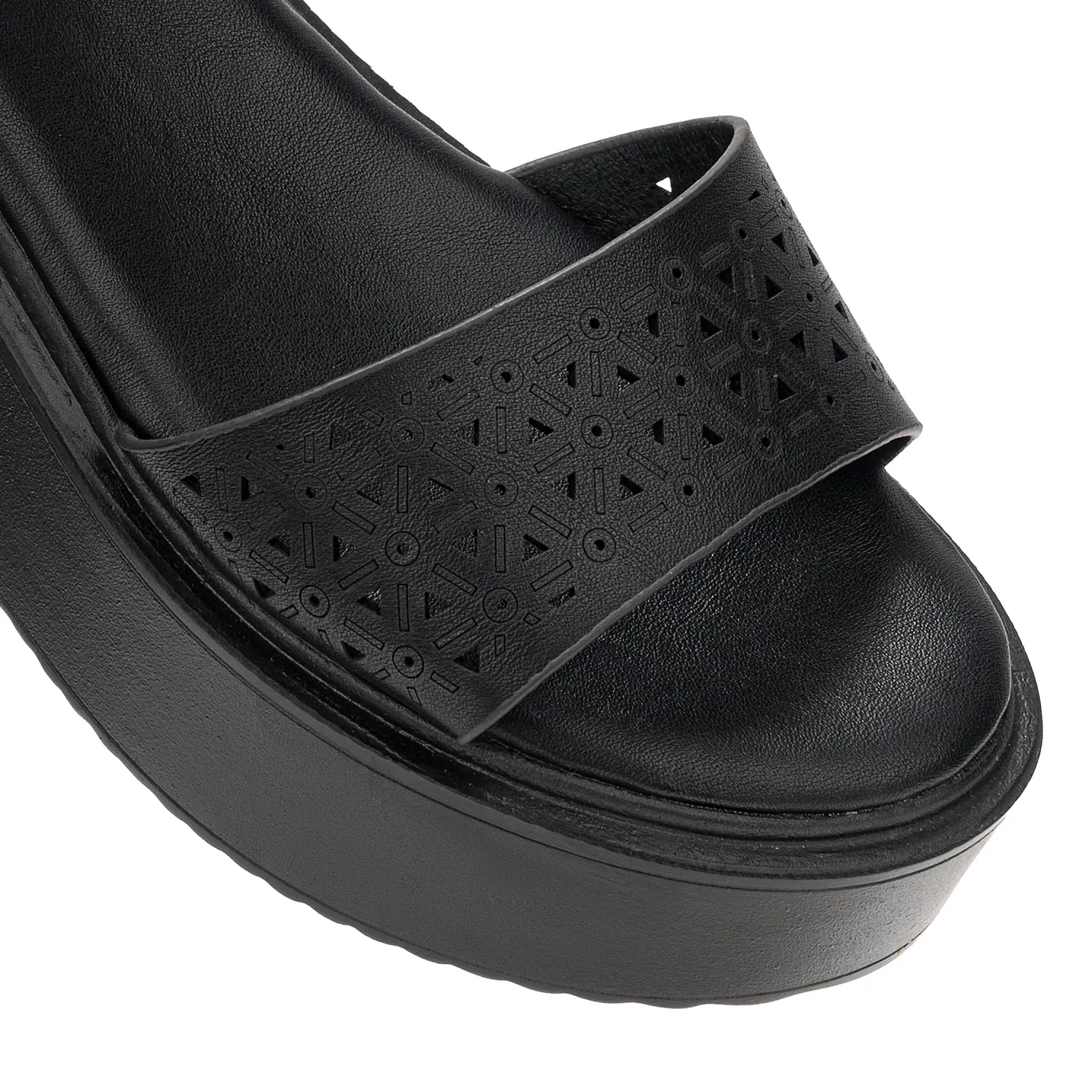 Sandalia Platanitos Dama S Elin color negro | Platanitos