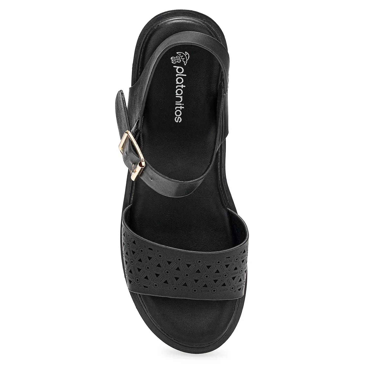 Sandalia Platanitos Dama S Elin color negro | Platanitos