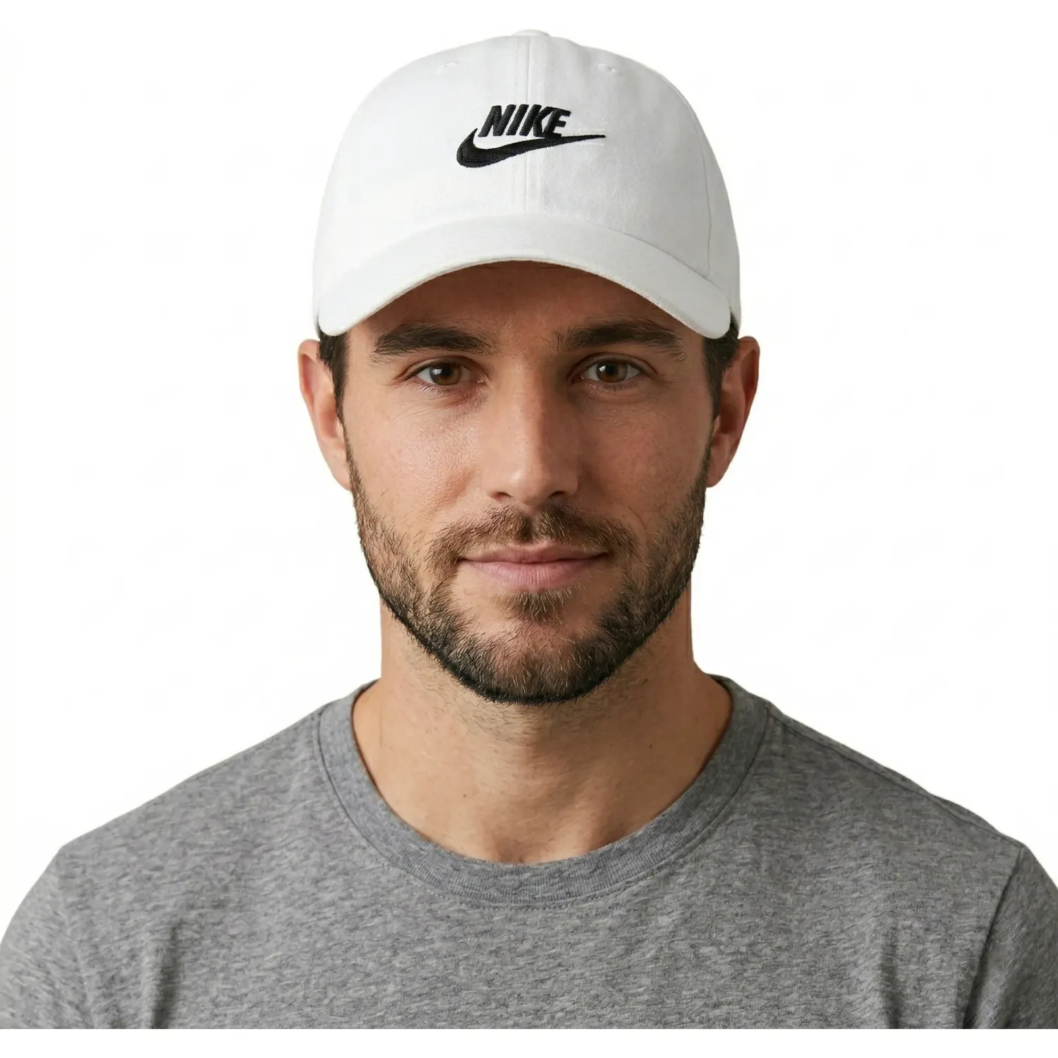 Gorra Nike Sin Estructura Unisex Futura Wash Club color blanco | Platanitos