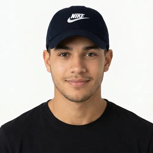 Gorra Nike Sin Estructura Unisex Futura Wash Club color azul | Platanitos
