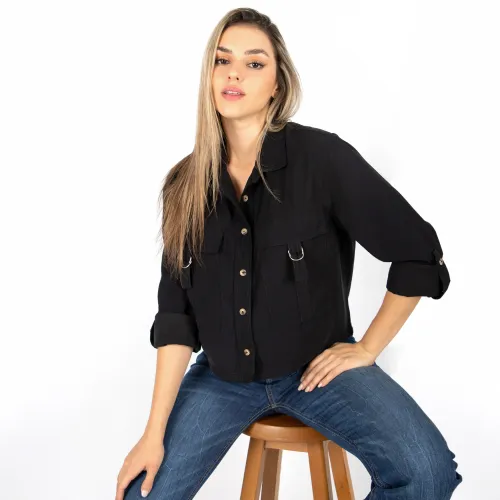 JAROLA Blusa Casual Mujer Crop Coco