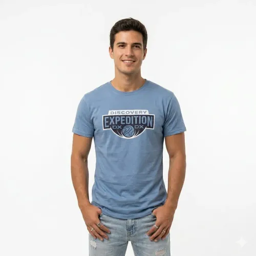 Polo Discovery Expedition Casual Hombre Estampado P/4 color azul | Platanitos