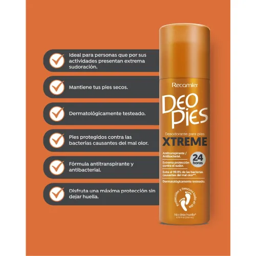 DEO PIES Desodorante Para Pies Xtrem 260ml