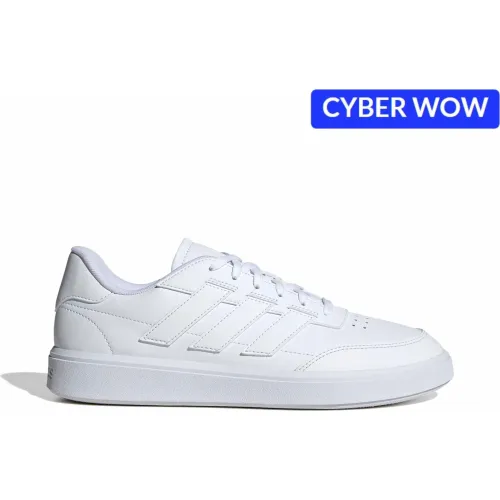 Zapatillas Adidas Urbanas Hombre Courtblock color blanco | Platanitos