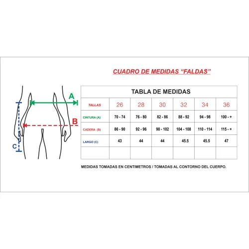 FORDAN JEANS Falda Short Mujer 3782 Con Pliegues Y Bolsillo Delantero