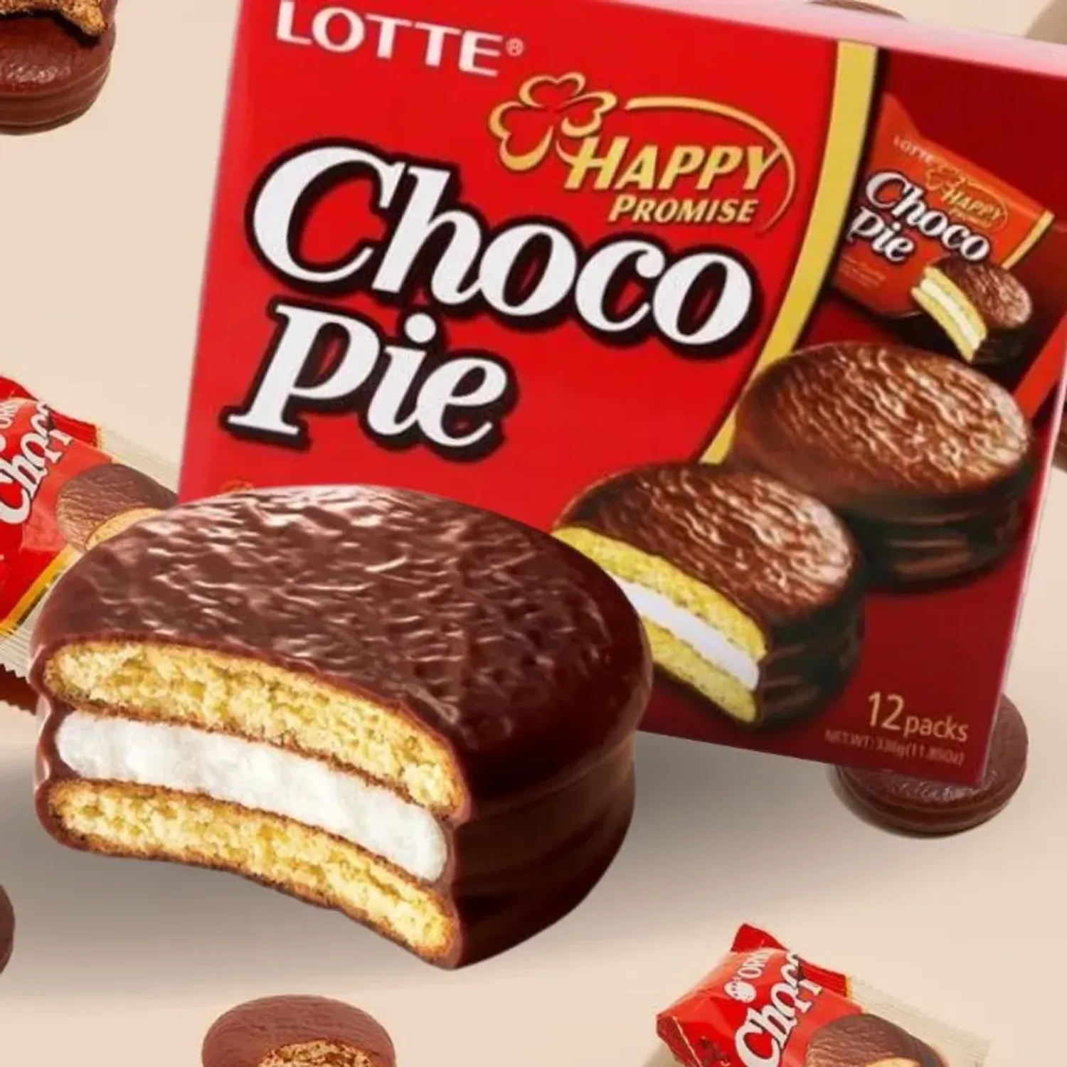 Choco Lotte Pie X6 Unds color varios | Platanitos