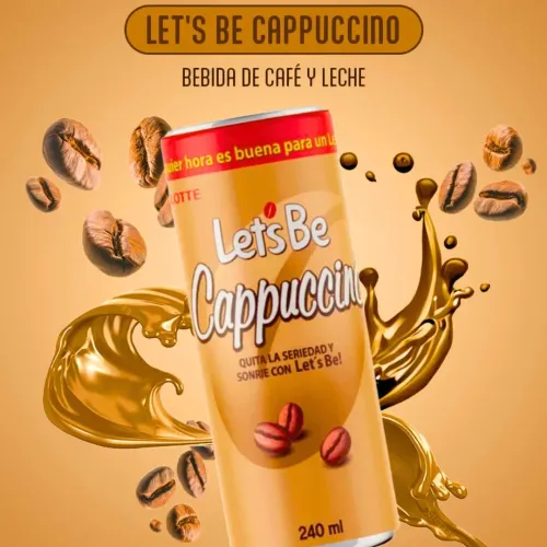 LOTTE Soft Drink Lets Be Cappuccino 240 Ml