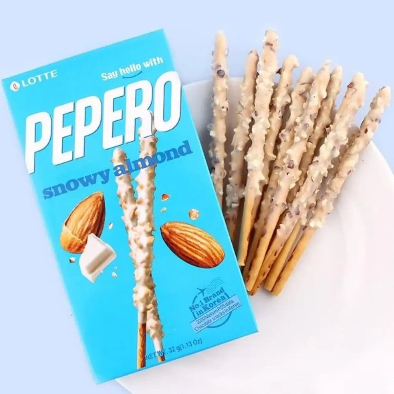 LOTTE Pepero Lotte Snowy Almond X 32gr color varios | Platanitos