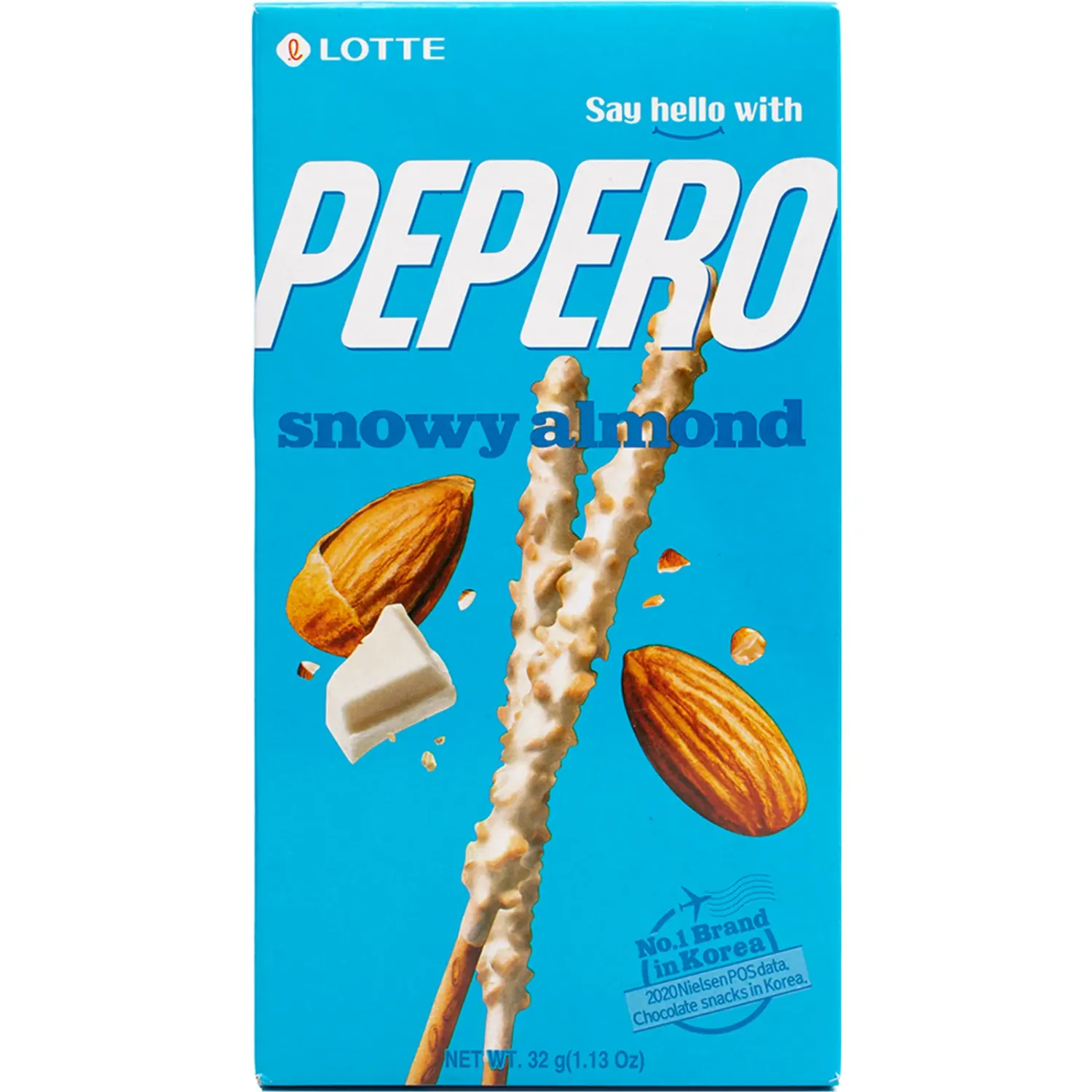 LOTTE Pepero Lotte Snowy Almond X 32gr color varios | Platanitos