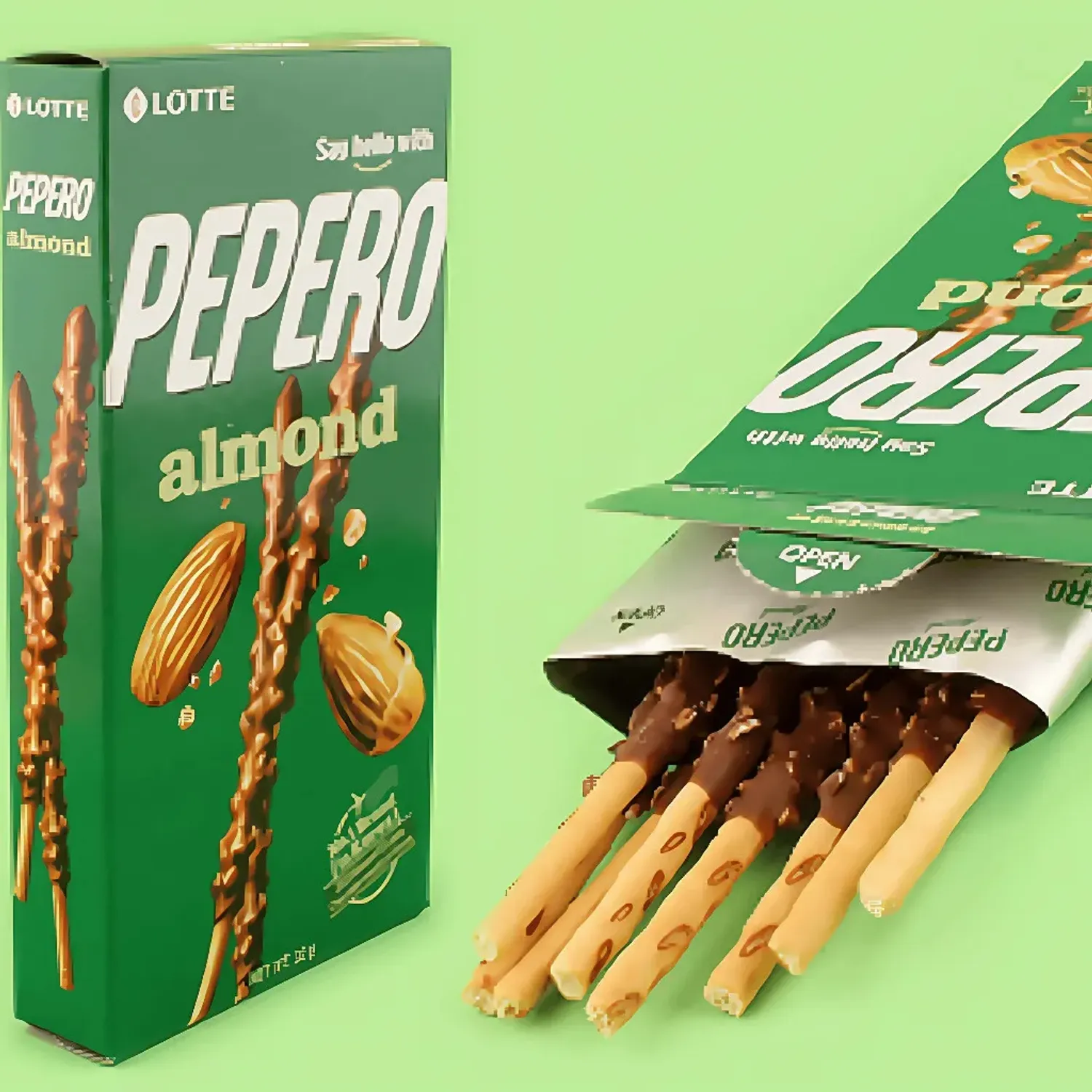 Pepero Lotte Almond X 32gr color varios | Platanitos
