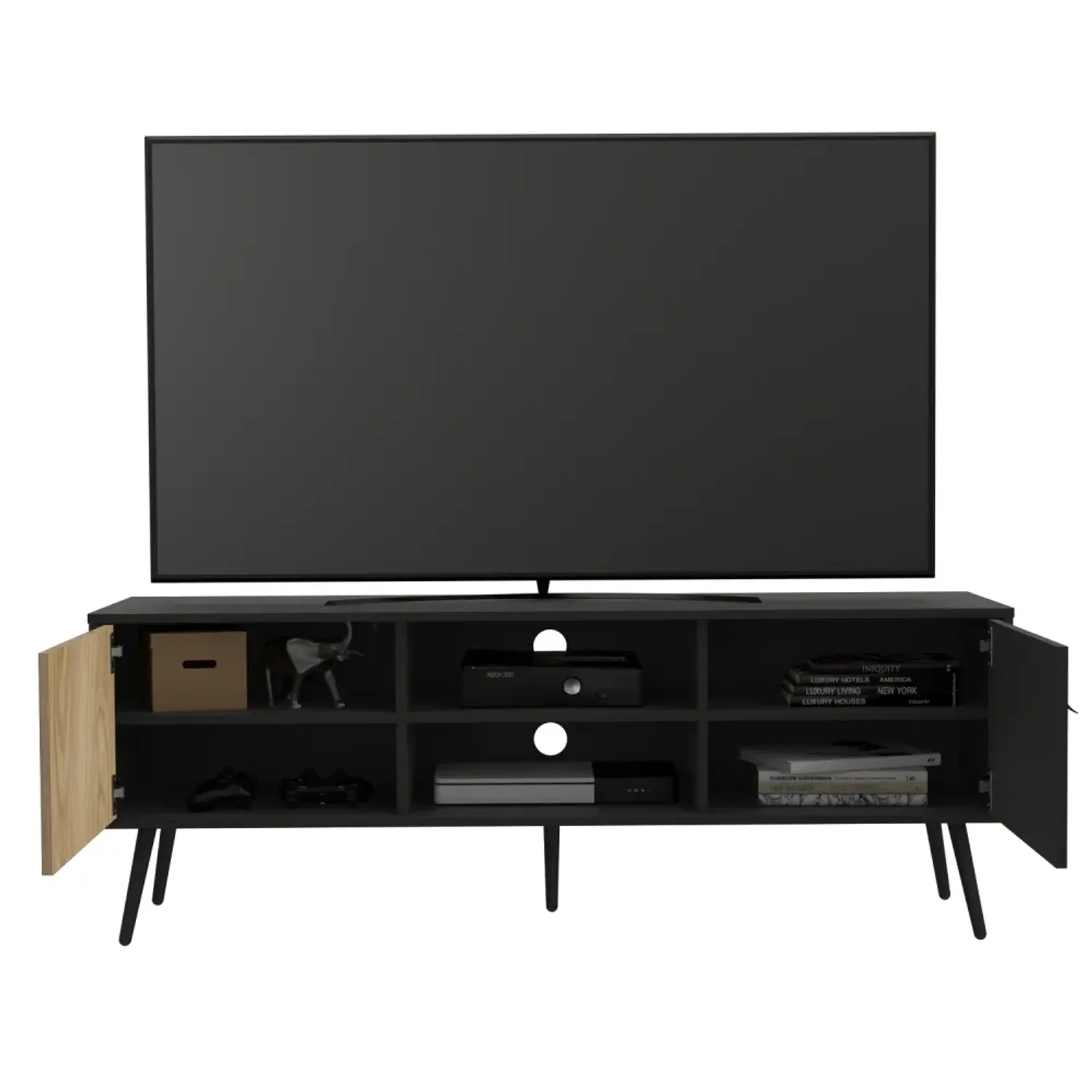 Mesa Tuhome De Tv Funes Eco 150 color wengue | Platanitos