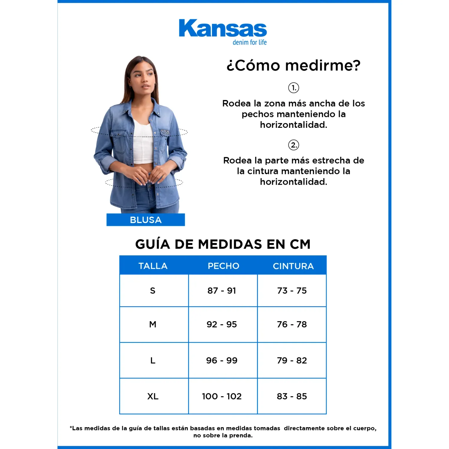 Blusa Kansas Mujer K17379 Cuerpo Multiaguja color verde | Platanitos