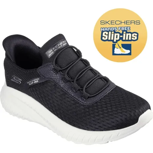 Skechers Negro de Mujer modelo Zapatilla Slip-Ins Walking Mujer Bobs Squad Chaos negros textiles mujer 2024022913171385913 Textil Eva