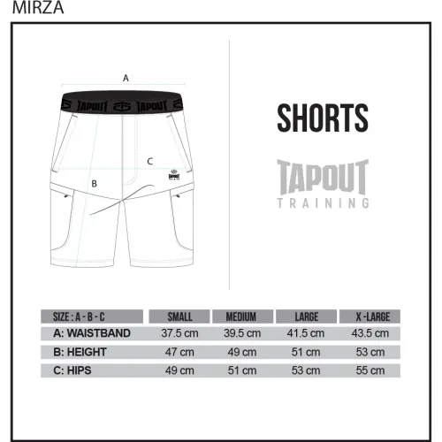 TAPOUT Short Training Hombre Mirza