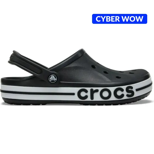 Zuecos Crocs Unisex Bayaband Clog color negro | Platanitos