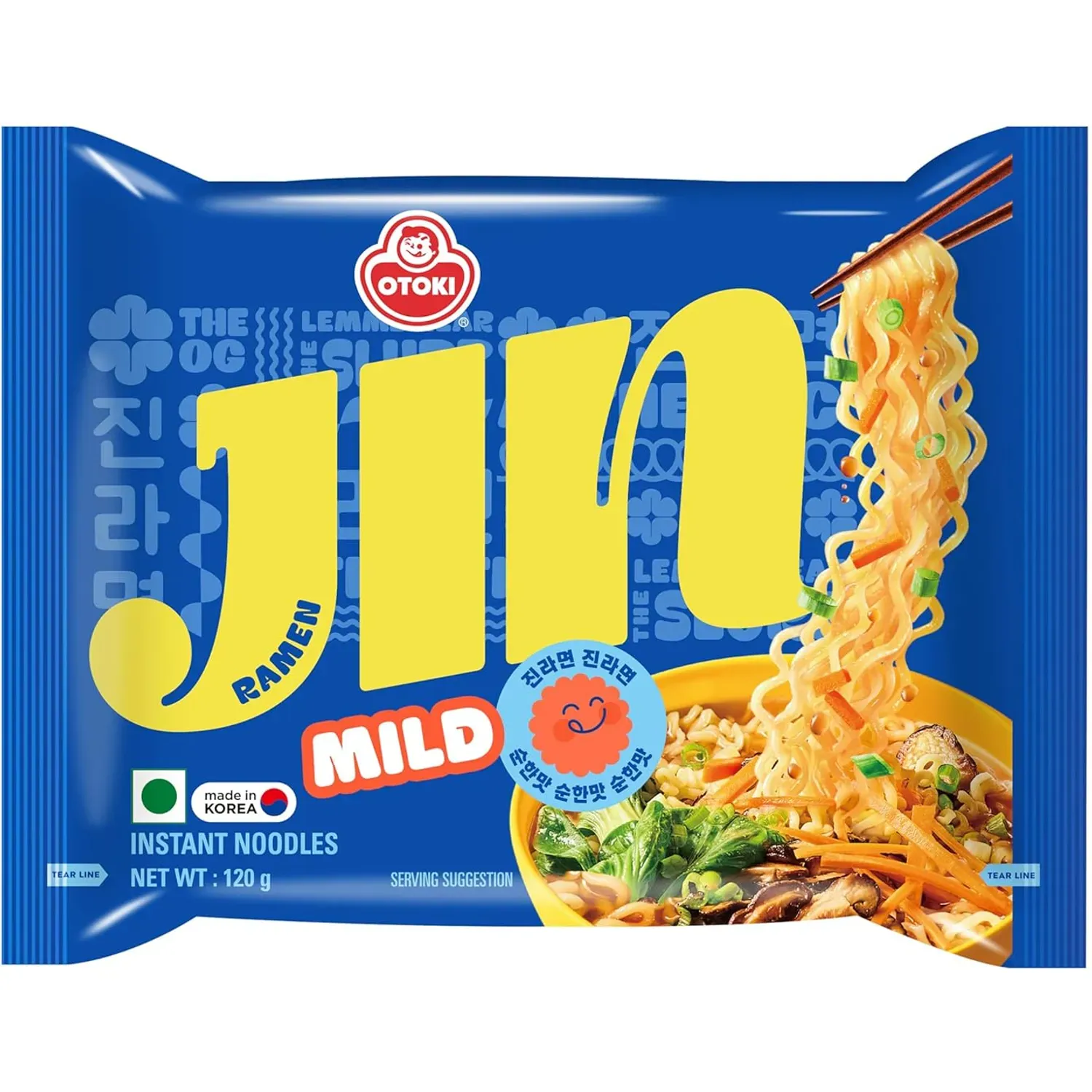 Jin Ottogi Ramyeon Mild X 120 Gr. color varios | Platanitos