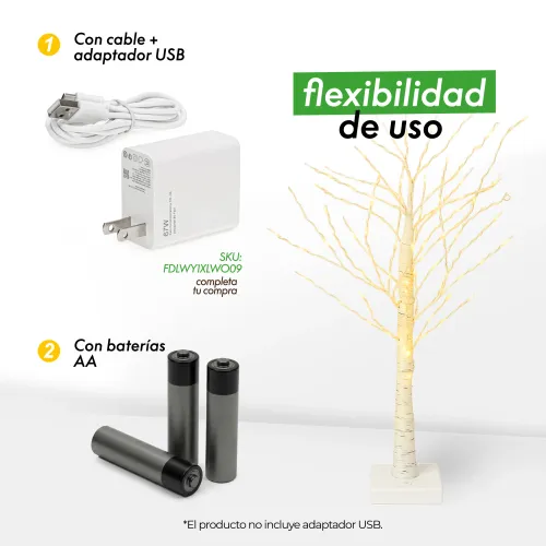 LIMONI Arbol Navideño 60cm Abedul