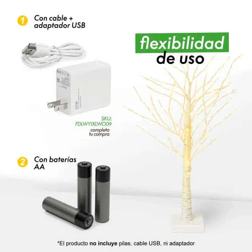 LIMONI Arbol Navideño 60cm Abedul