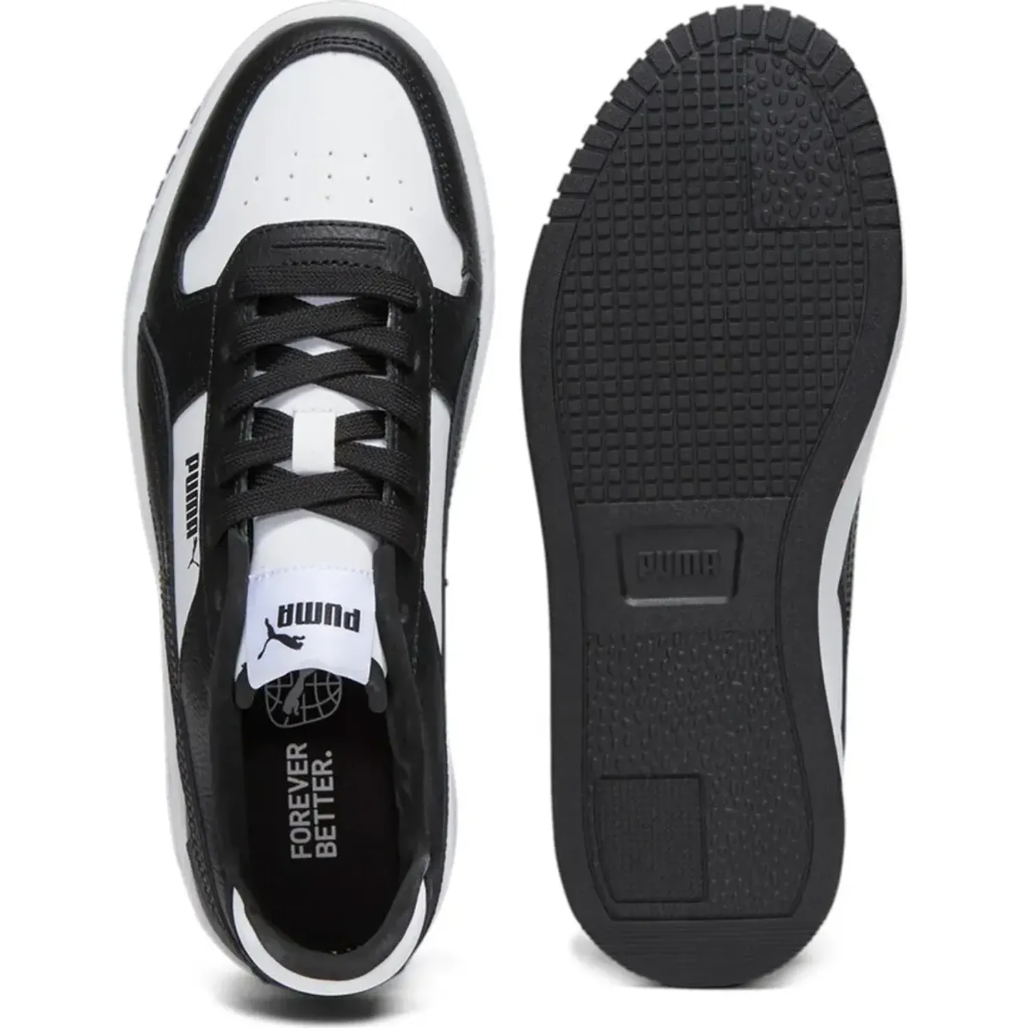 Zapatillas Puma Urbanas Mujer Carina Street color blanco / negro | Platanitos