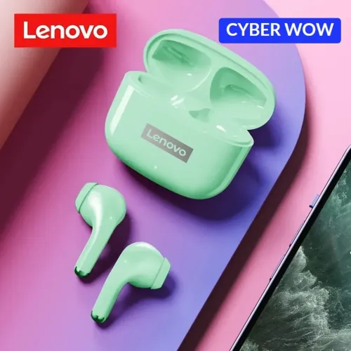 Audífonos Lenovo Inalámbricos Thinkplus Lp40 Pro Bluetooth 5.1 color verde | Platanitos