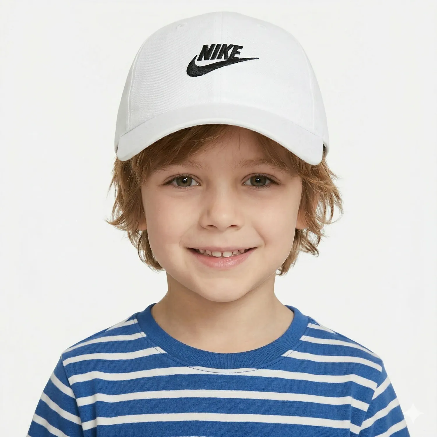 Gorra Nike Sin Estructura Unisex Niños Futura Club color blanco | Platanitos