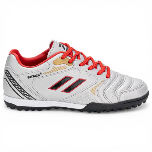 Zapatillas Patrick De Futbol Niños Nefta color plateado | Platanitos