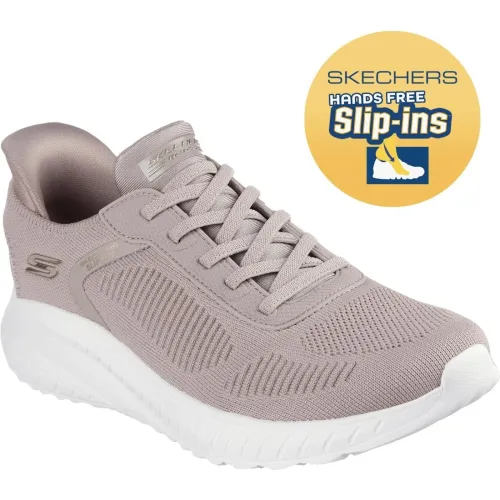 Skechers Beige de Mujer modelo Zapatilla Urbana Mujer Slip-Ins Bobs Squad Chaos beiges textiles mujer 2024082819085270561 Textil Eva