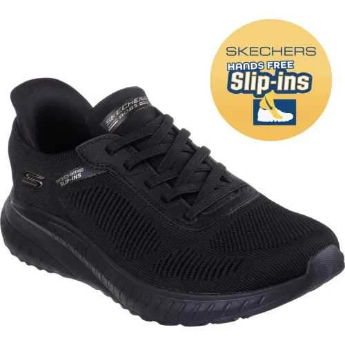Skechers Negro de Mujer modelo Zapatilla Urbana Mujer Slip-Ins Bobs Squad Chaos negros textiles mujer 2024082819085270600 Textil Eva