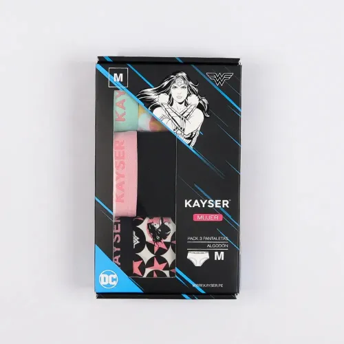 WARNER BROS 3-Pack Calzones De Algodon Mujer Maravilla