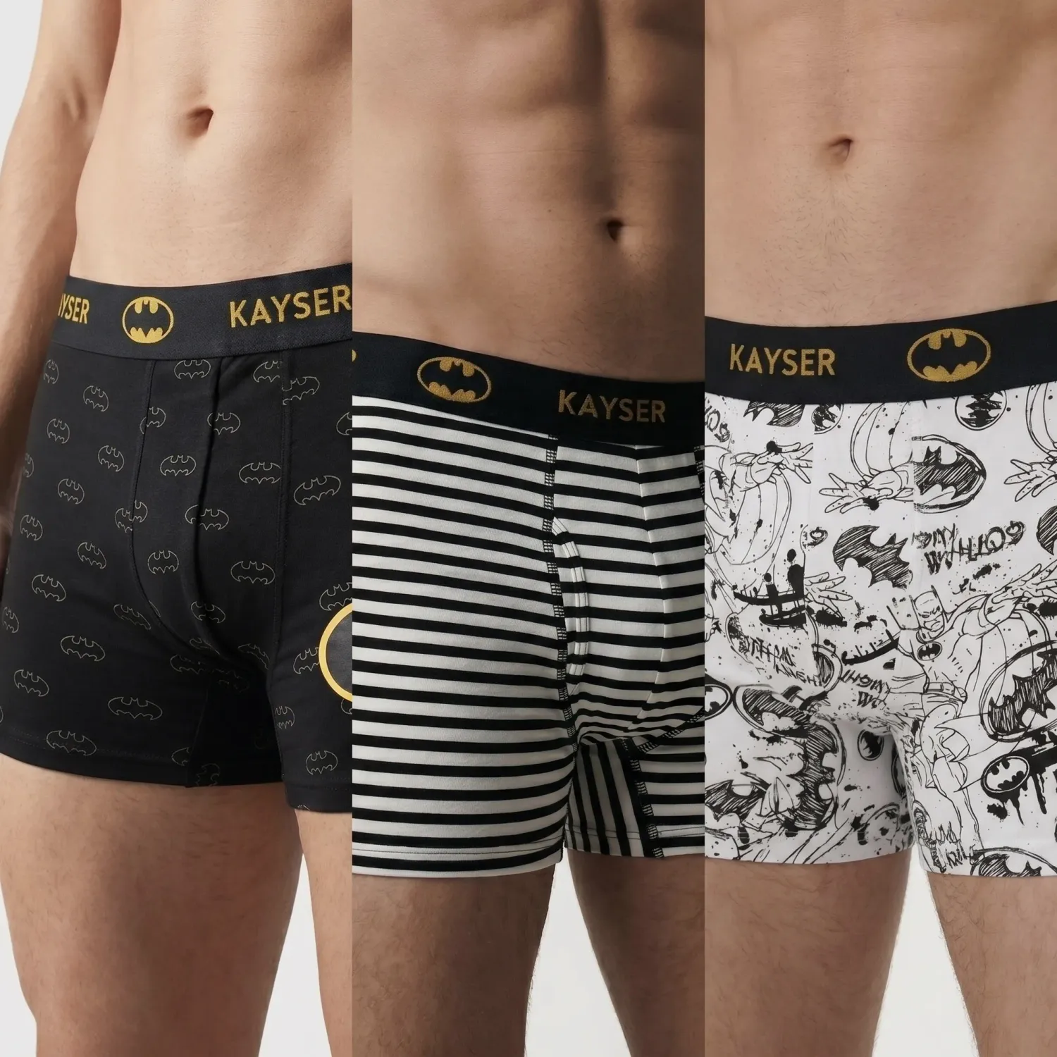WARNER BROS Tripack Warner Bros Boxer Hombre Largo Algodon color negro | Platanitos